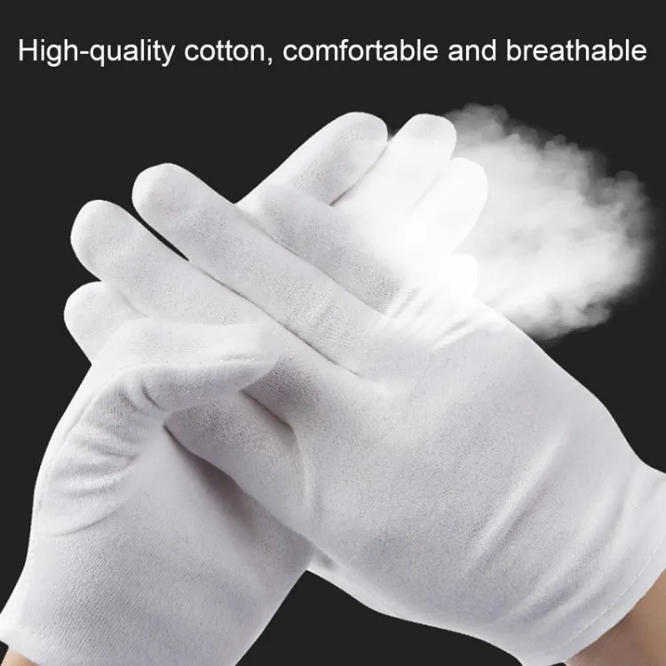 12 Pairs Labor Insurance Work Gloves, Cotton Double-sided