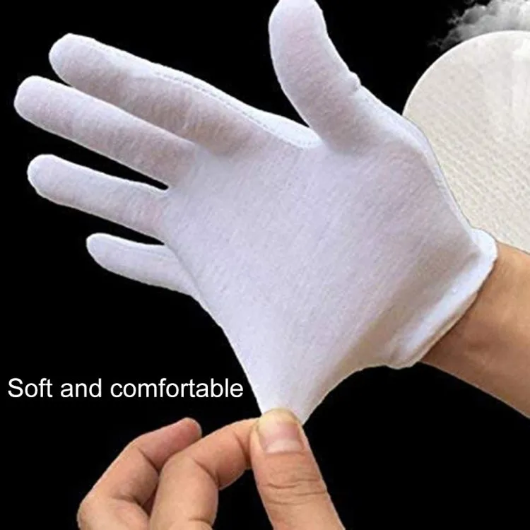 12 Pairs Labor Insurance Work Gloves, Cotton Double-sided