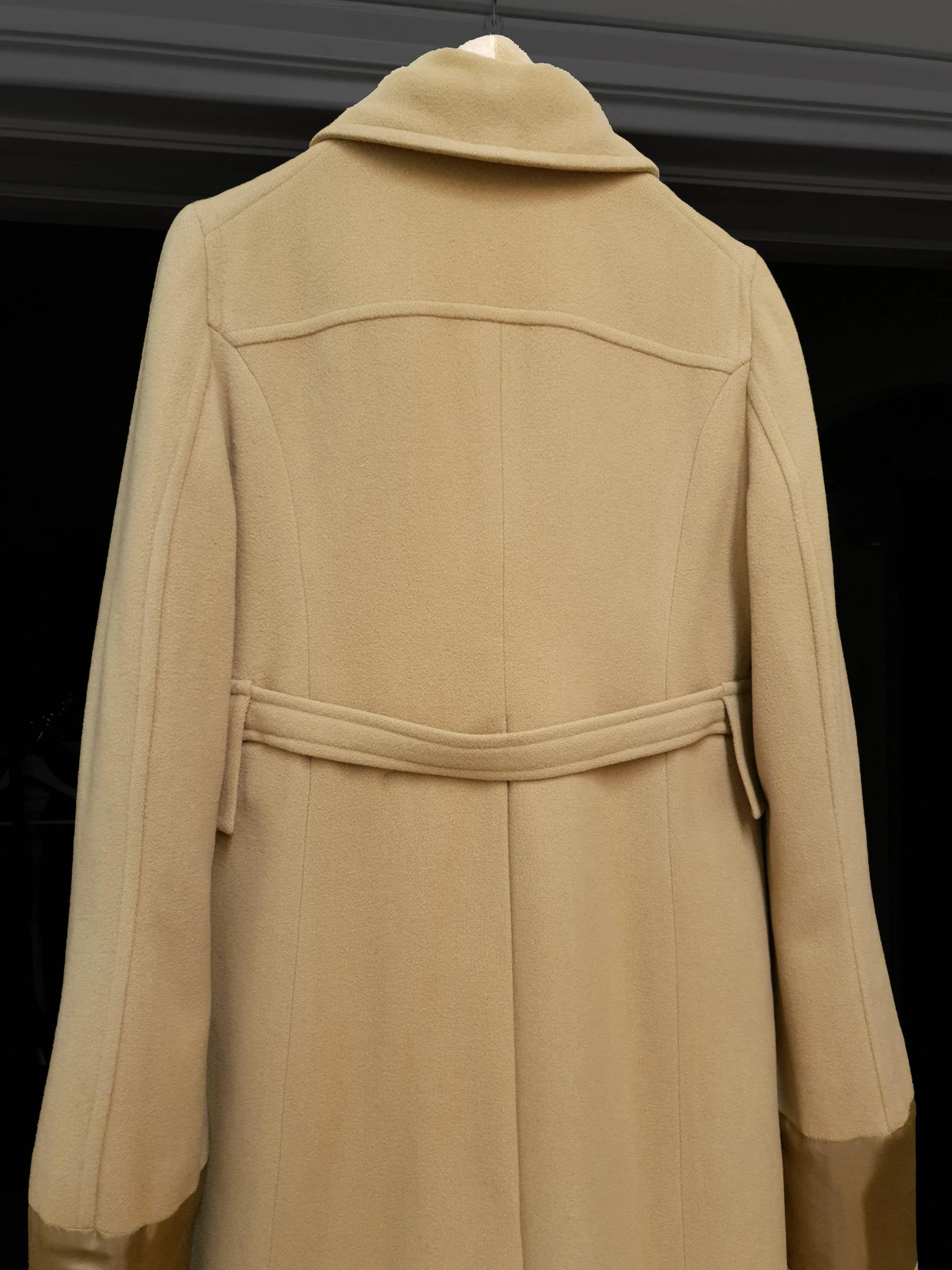 1996 Oversize Asymmetric Caban with Turn-Up Sleeves in Soft Wool