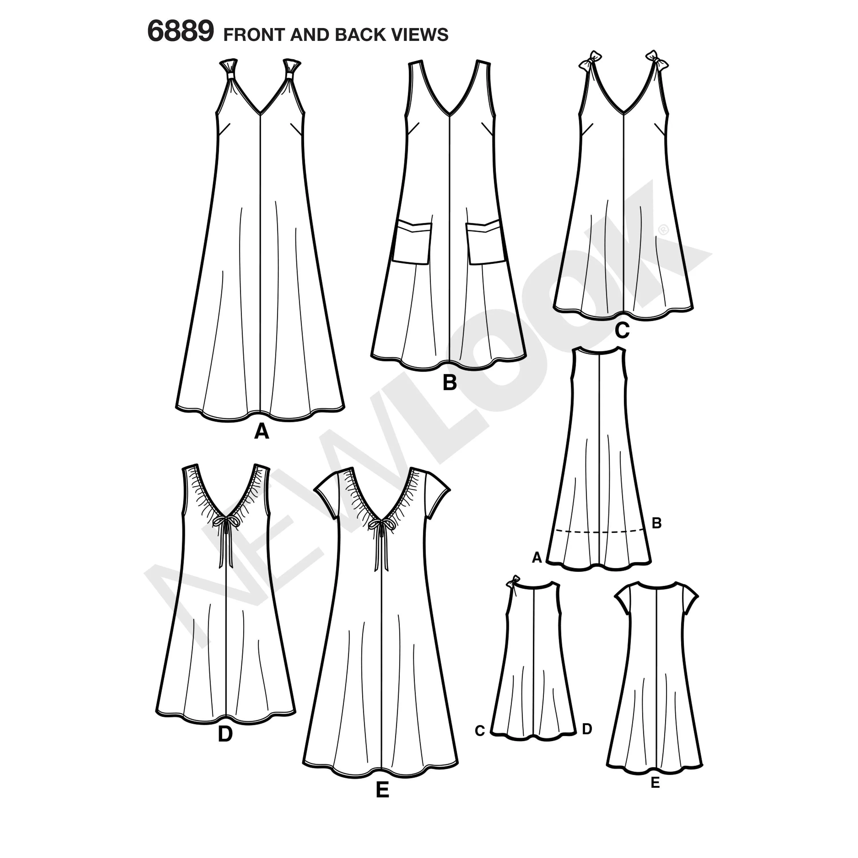 6889 Misses Dresses