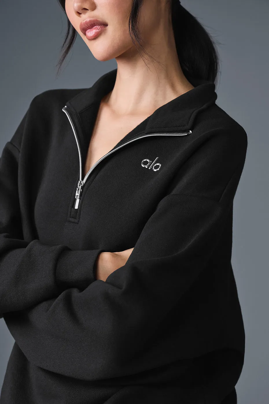 Accolade 1/4 Zip Pullover - Black