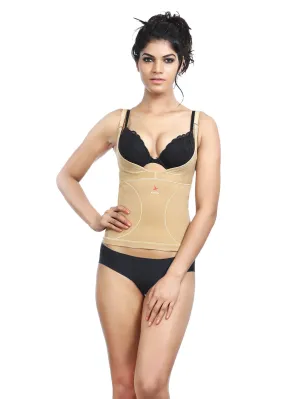 Adorna Camisole - Cotton Blend Bust Enhancer Tummy Tucker Shapewear for Women with Back Support