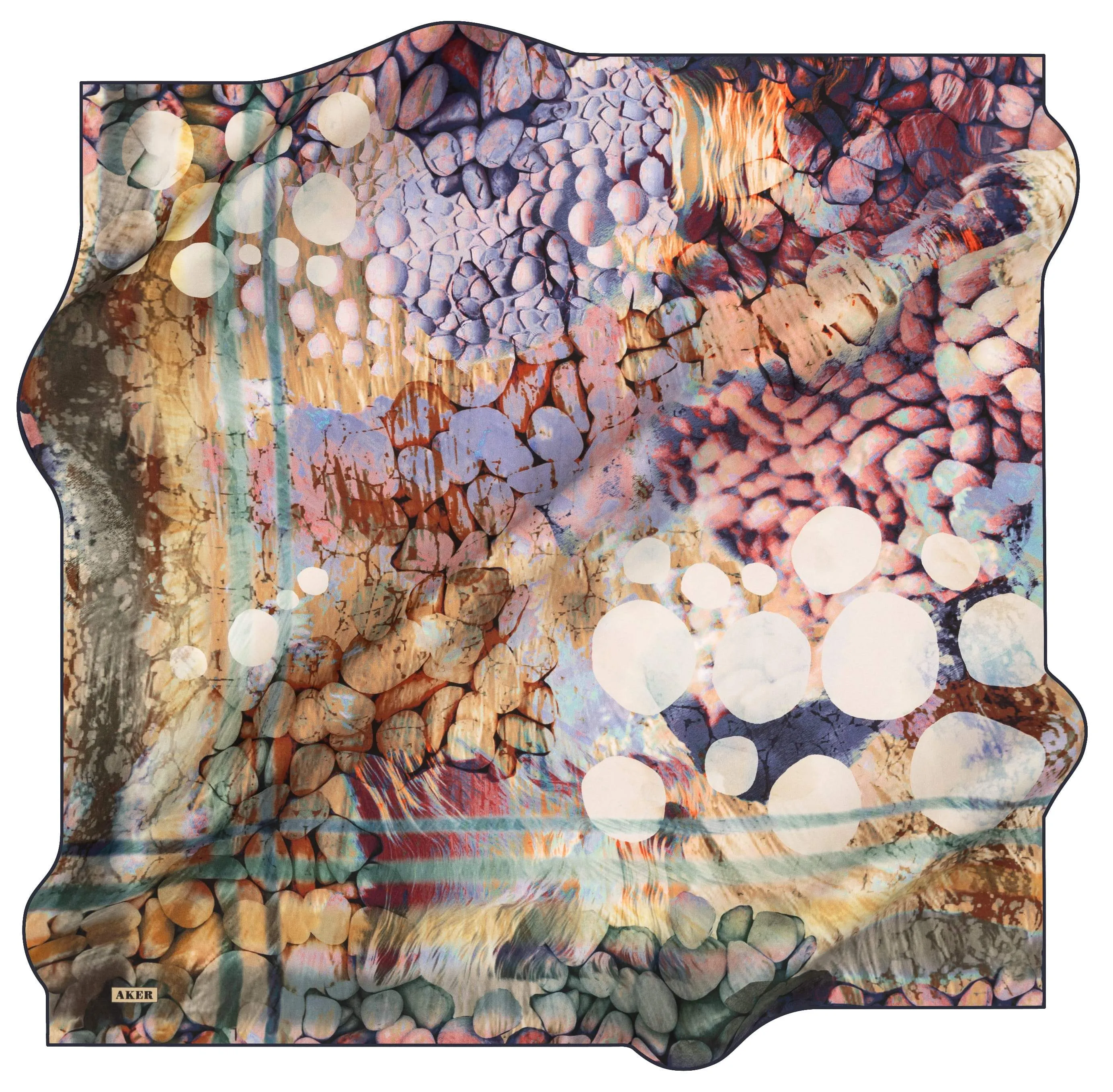 Aker Bubbles Turkish Silk Scarf No. 21