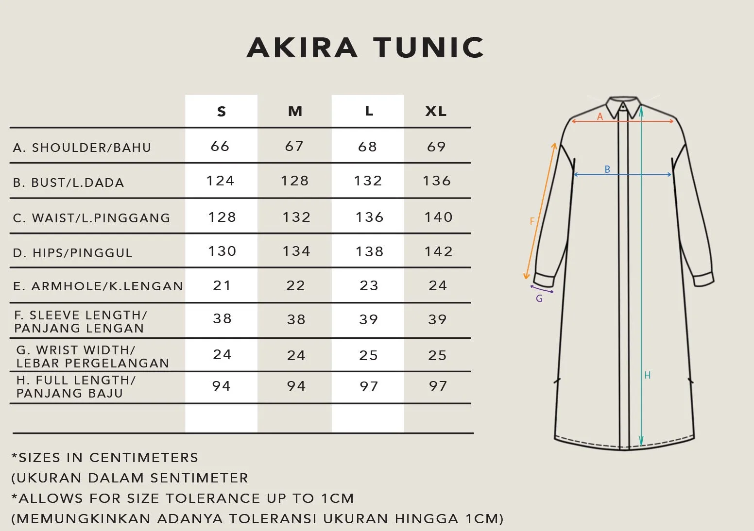 AKIRA TUNIC MISTY DUSK