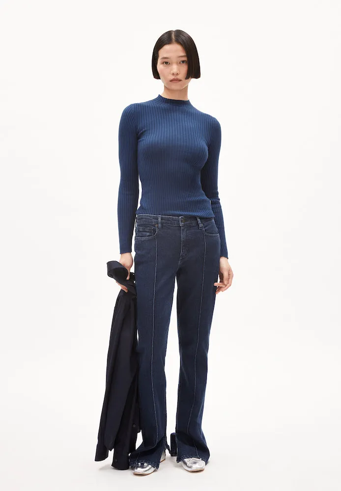 ARMEDANGELS Alaania turtleneck faded indigo women