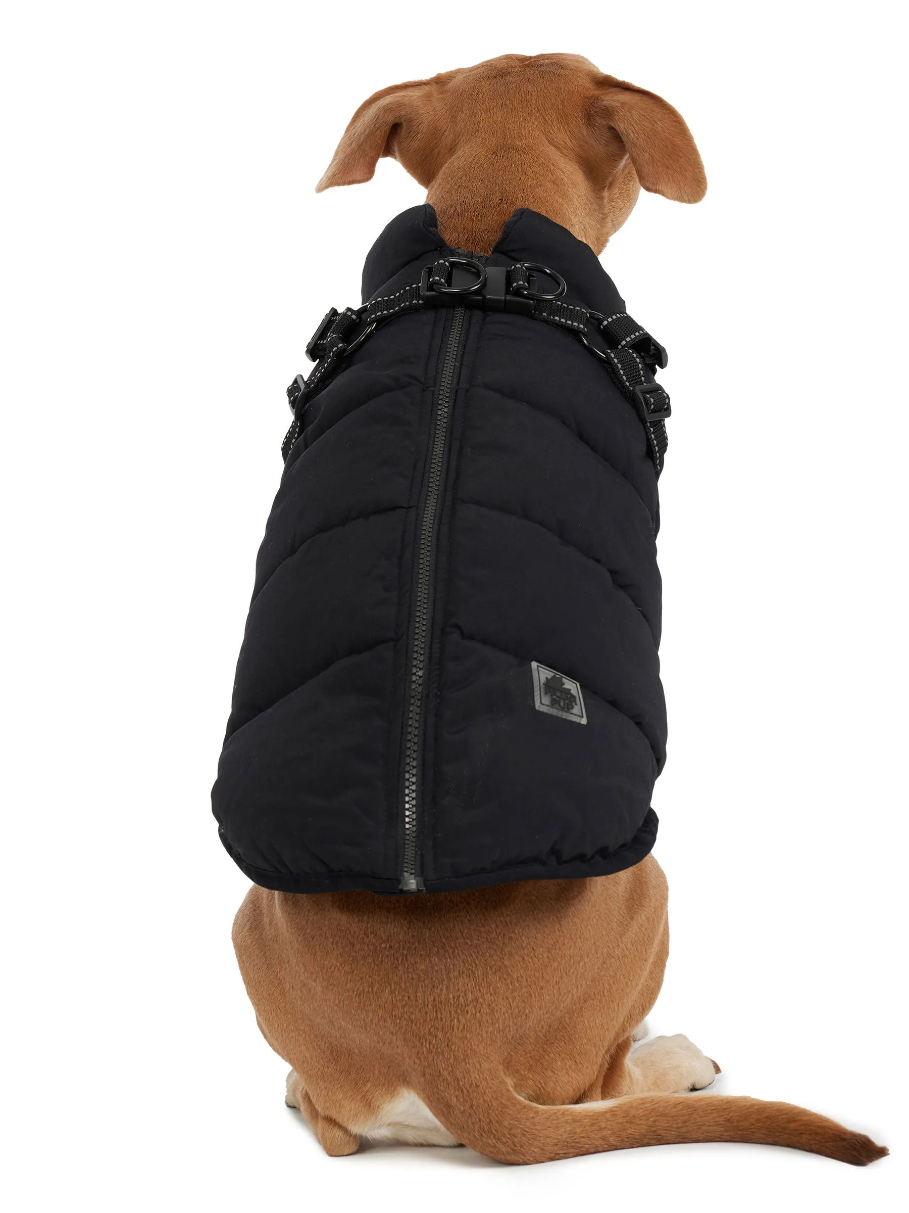 Atlas Puffer Jacket with Built-In Harness for Dogs