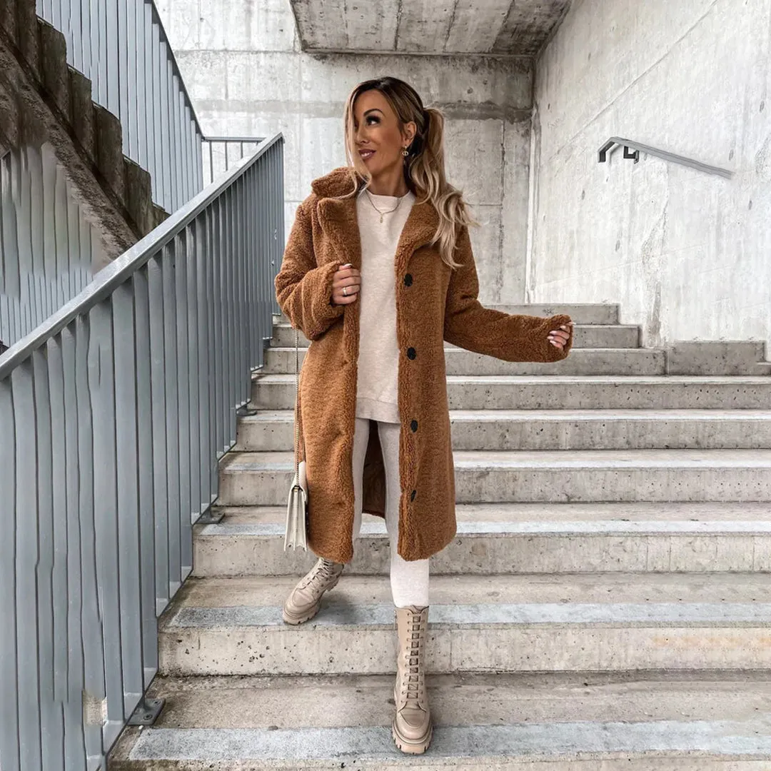 AURORA™ | LONG TEDDY COAT FOR WOMEN