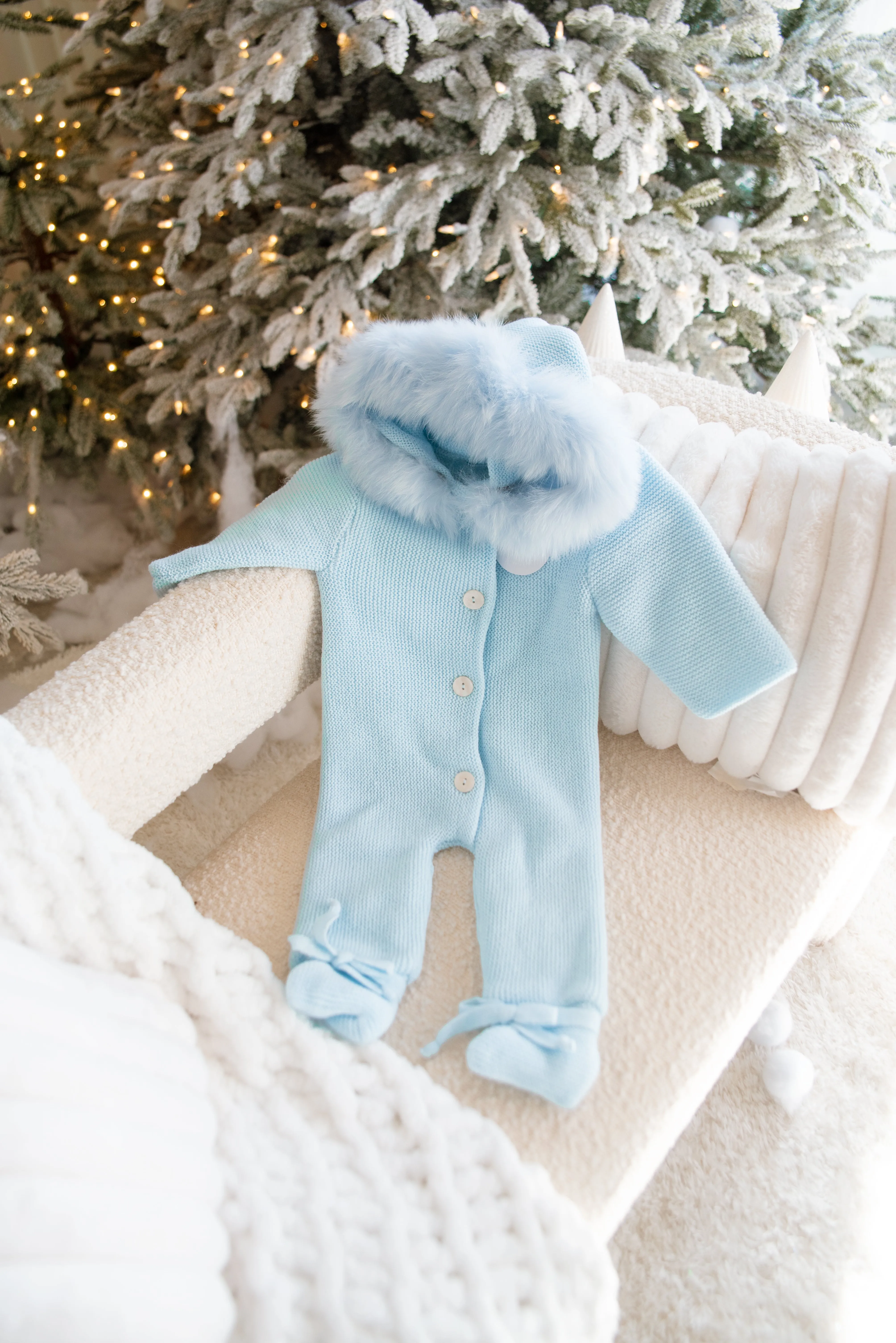 Baby Blue Pramsuit Outfit for Babies BUZO