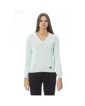 Baldinini Trend Women's Light Blue Polyamide Sweater - S