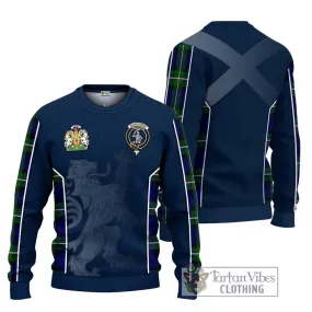 Bannerman Tartan Ugly Sweater with Family Crest and Lion Rampant Vibes Sport Style