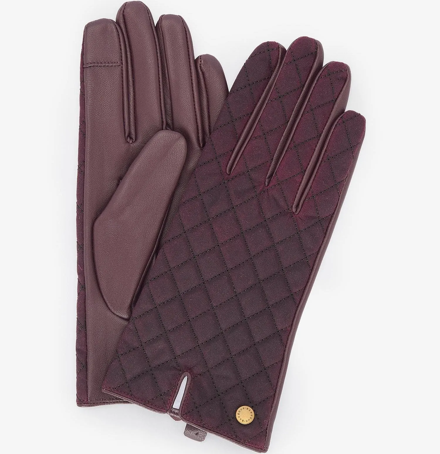 Barbour Women's Scarlet Gloves in Cabernet