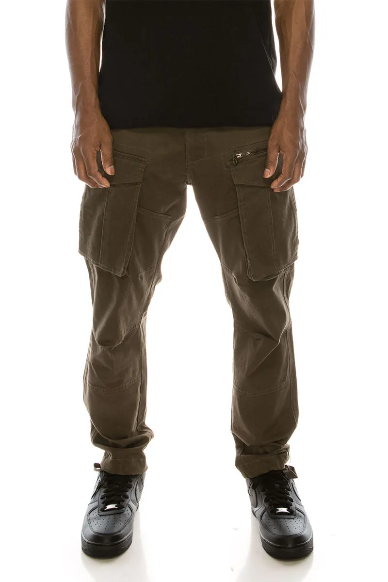 Big Cargo Zipper Color Pants