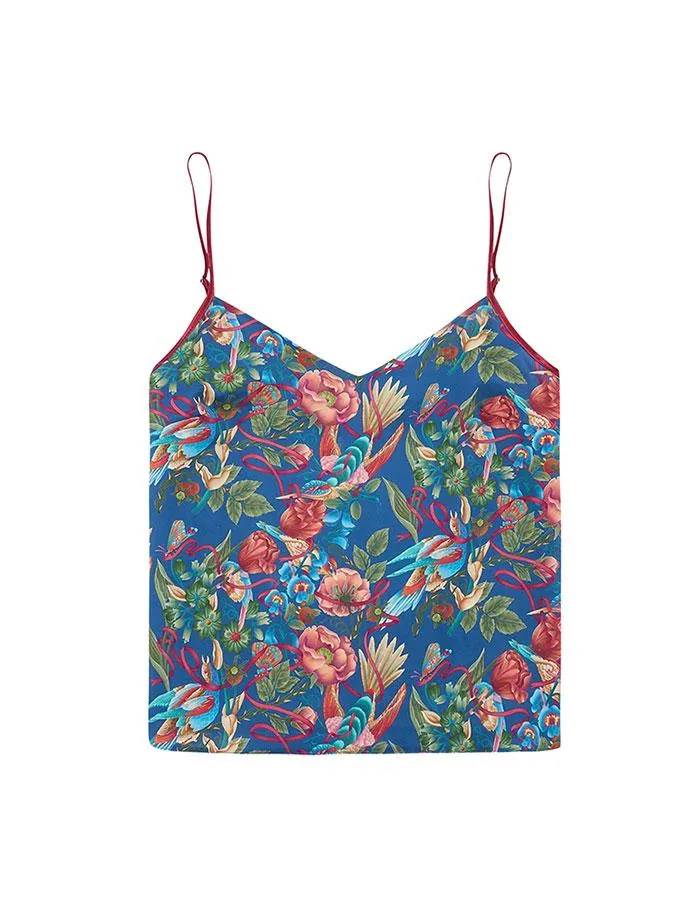 Birdsong Cotton Print Camisole