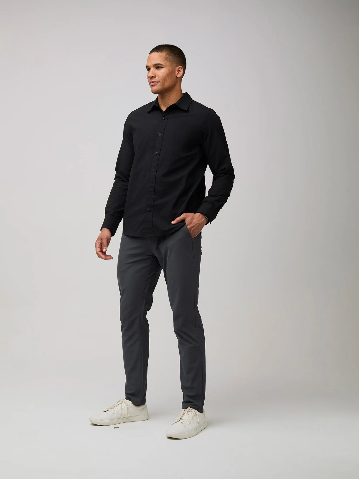 Black Long Sleeve Button Up