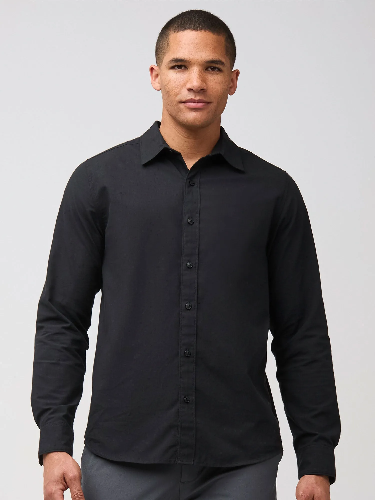 Black Long Sleeve Button Up