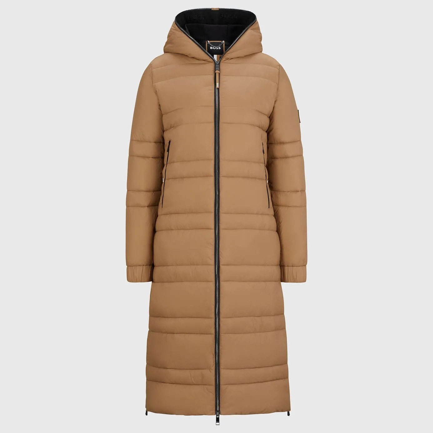 BOSS Equestrian Esmee Long Puffer Coat - Camel