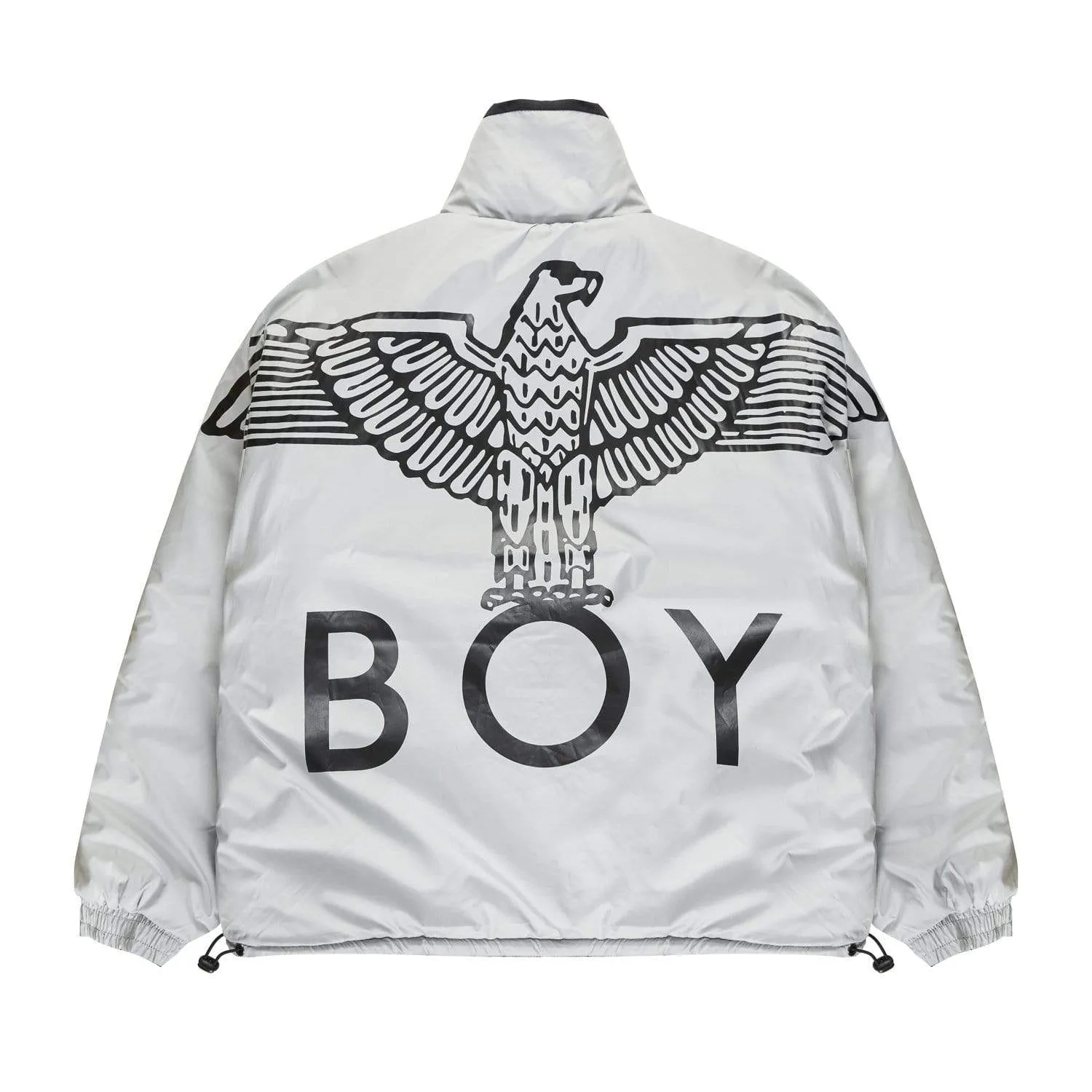 BOY EAGLE REVERSIBLE JACKET - BLACK/SILVER