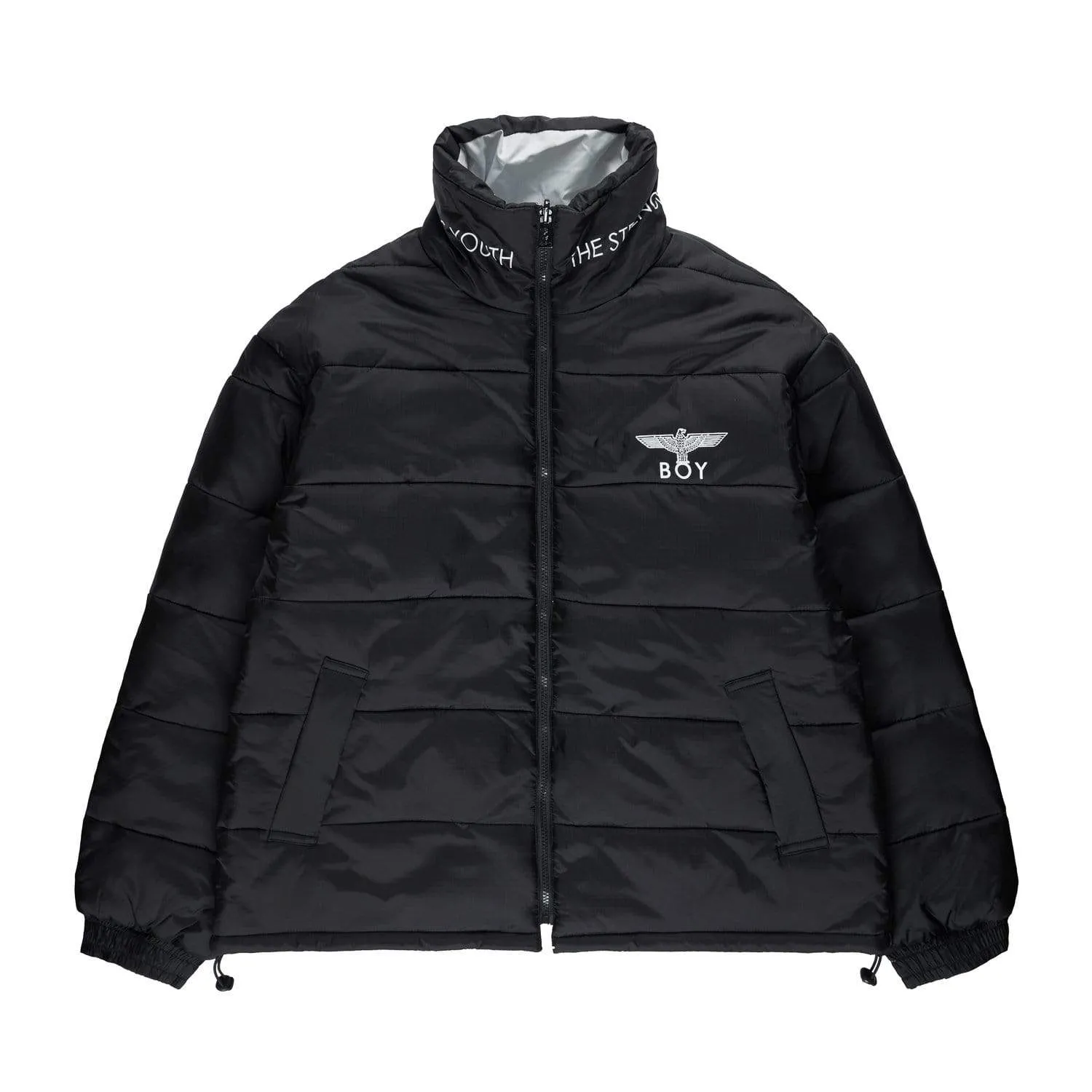 BOY EAGLE REVERSIBLE JACKET WOMENS - BLACK/SILVER