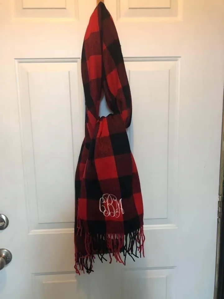 Buffalo check scarfs