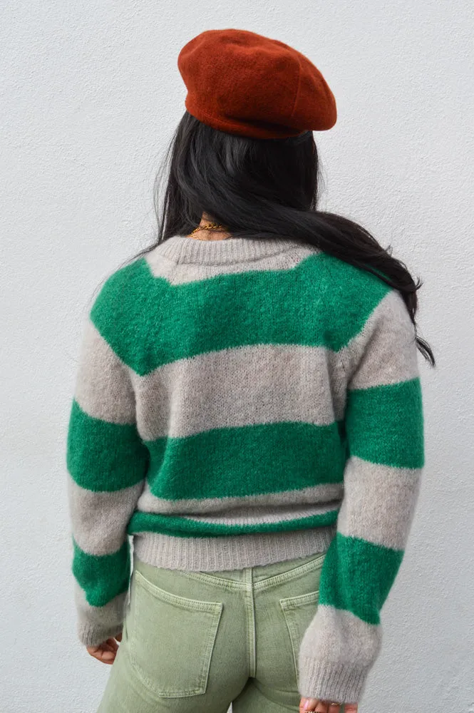 By-Bar Sian Evergreen Stripe Pullover