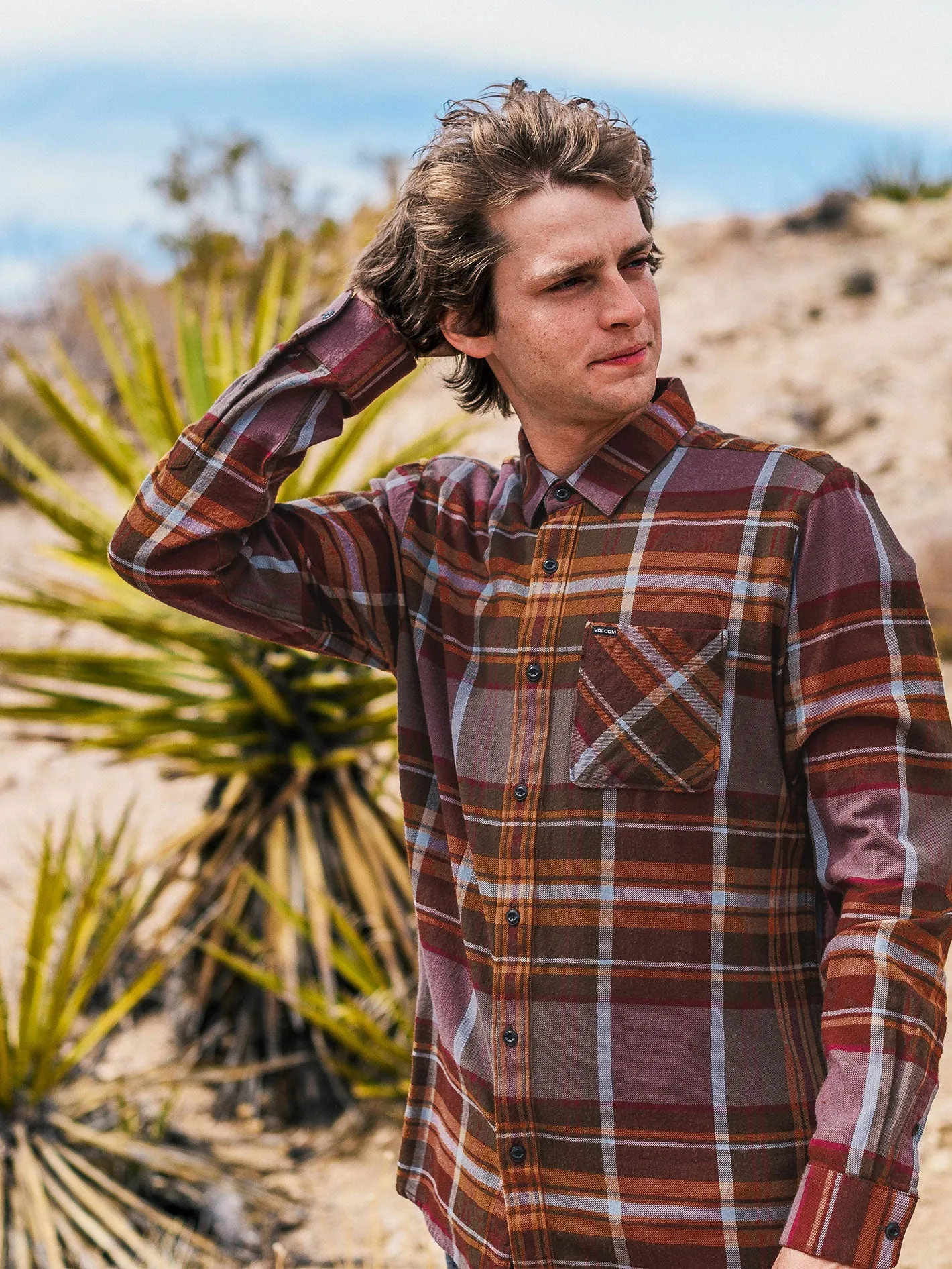 Caden Plaid Long Sleeve Flannel - Port