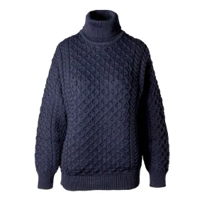 Carrick Unisex Turtleneck Sweater - Navy