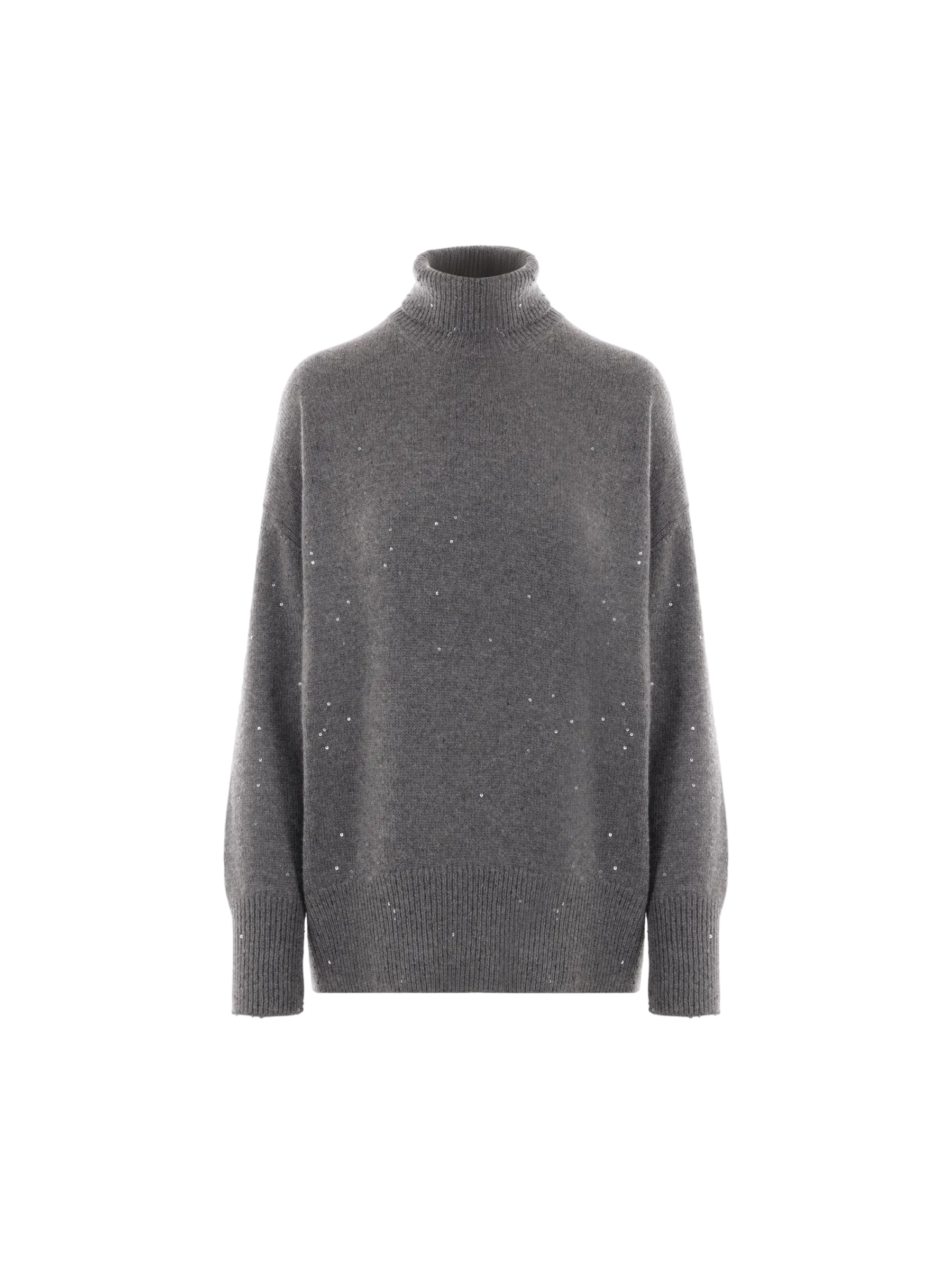 Cashmere Silk Turtleneck Sweater