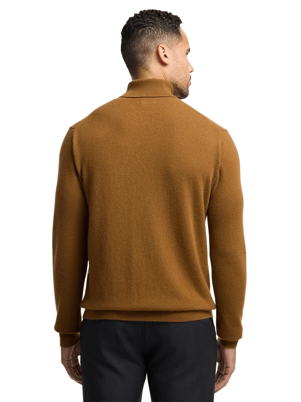 Cashmere Turtleneck Sweater - Brown