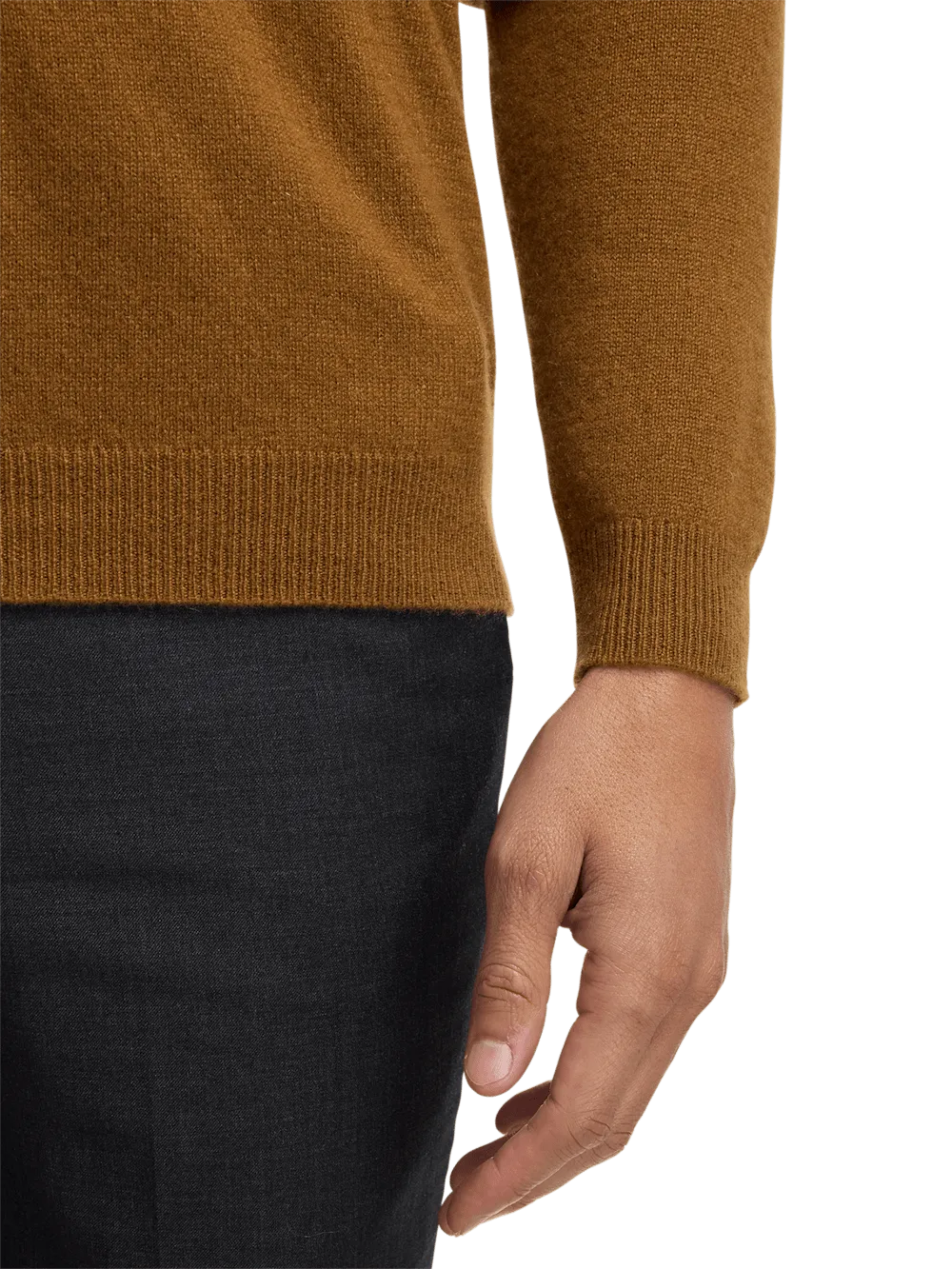 Cashmere Turtleneck Sweater - Brown