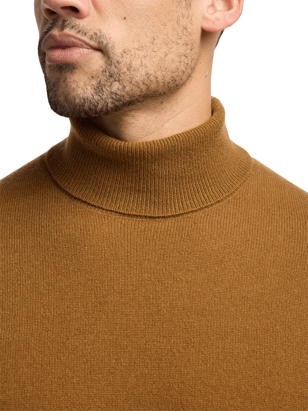 Cashmere Turtleneck Sweater - Brown