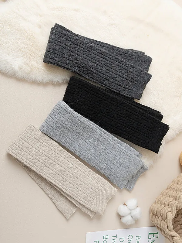 Casual Keep Warm Solid Color Leg Warmers Accessories