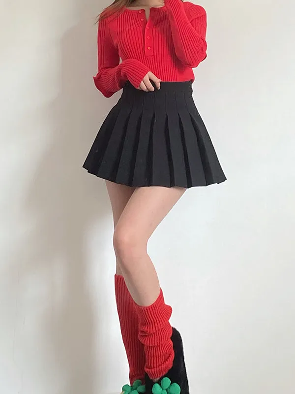 Casual Solid Color Leg Warmers Accessories