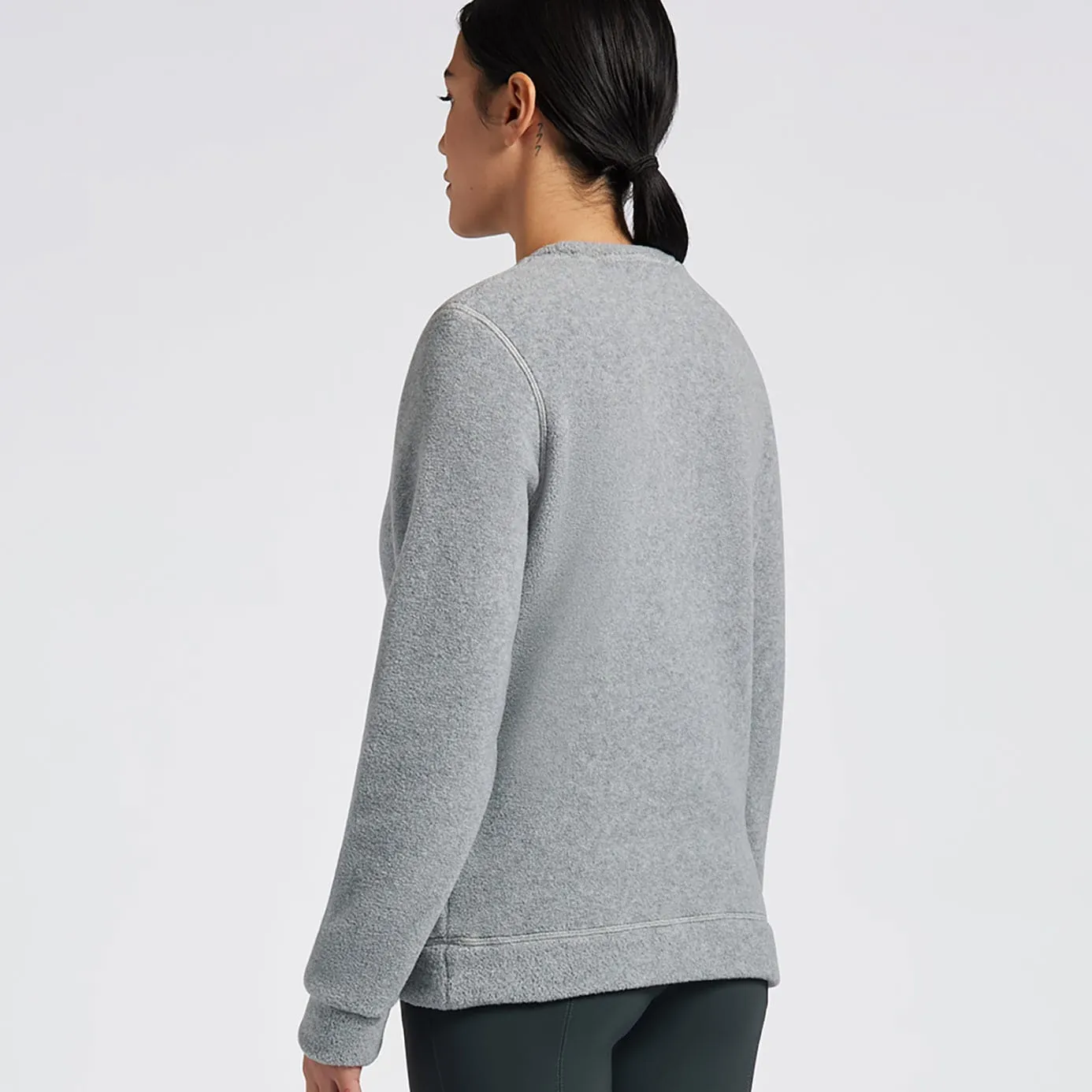 Cavalleria Toscana Fleece Crew Neck Pullover - Stone Grey