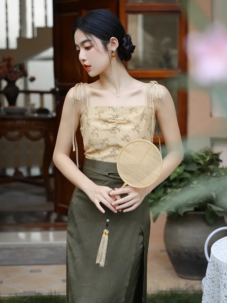 Cedarwood Modern Tang Style Hanfu