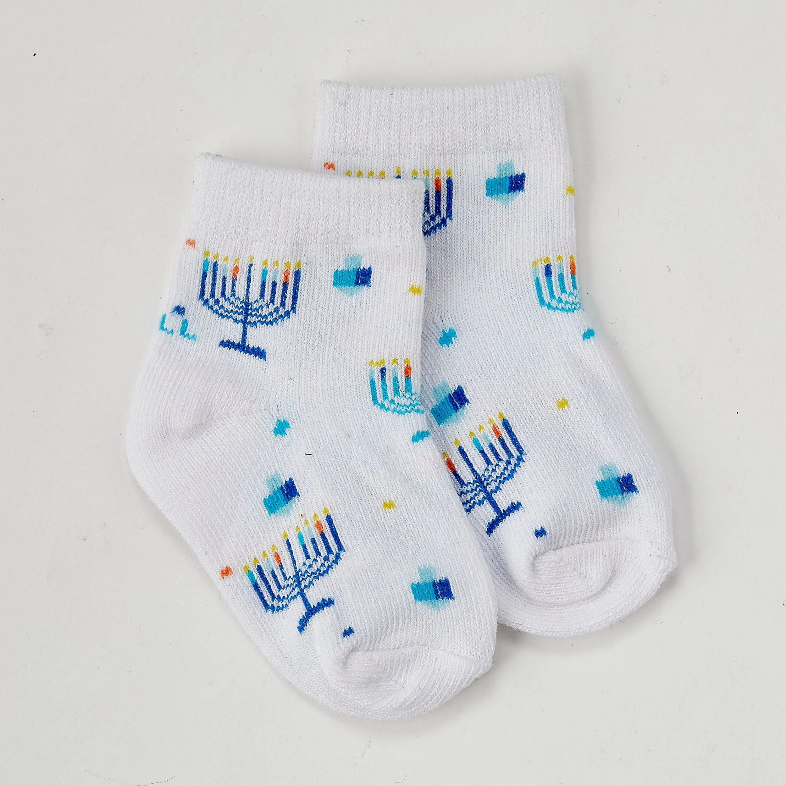 Chanukah Socks, Cotton Blend, Baby, Carded