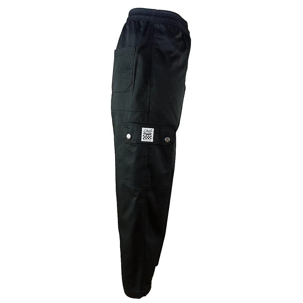 Chef Pants Cargo Black, L