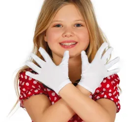 Child White Gloves