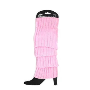 Chunky Knit Leg Warmers - Light Pink