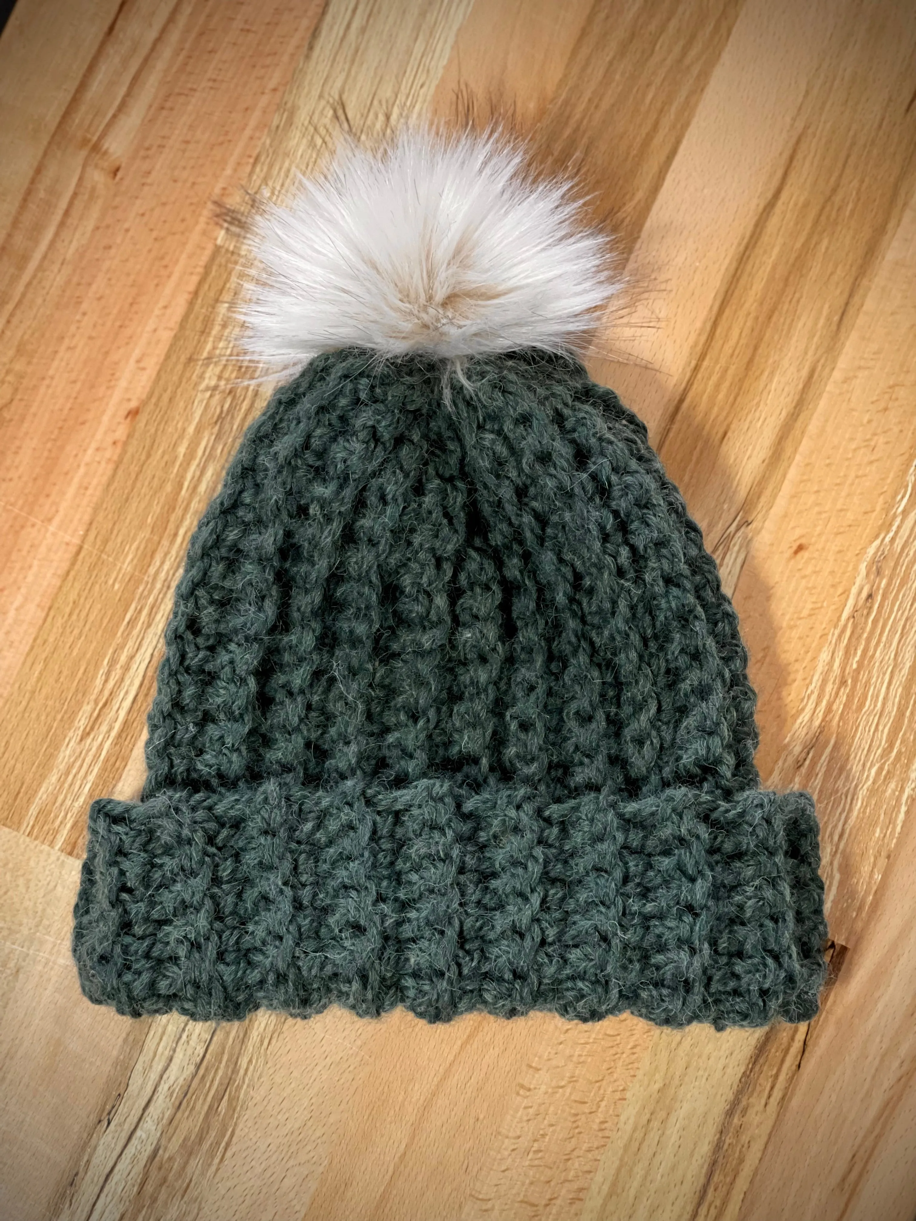 Chunky Ribbed Hat Crochet Pattern by Josh Steger - Digital Download