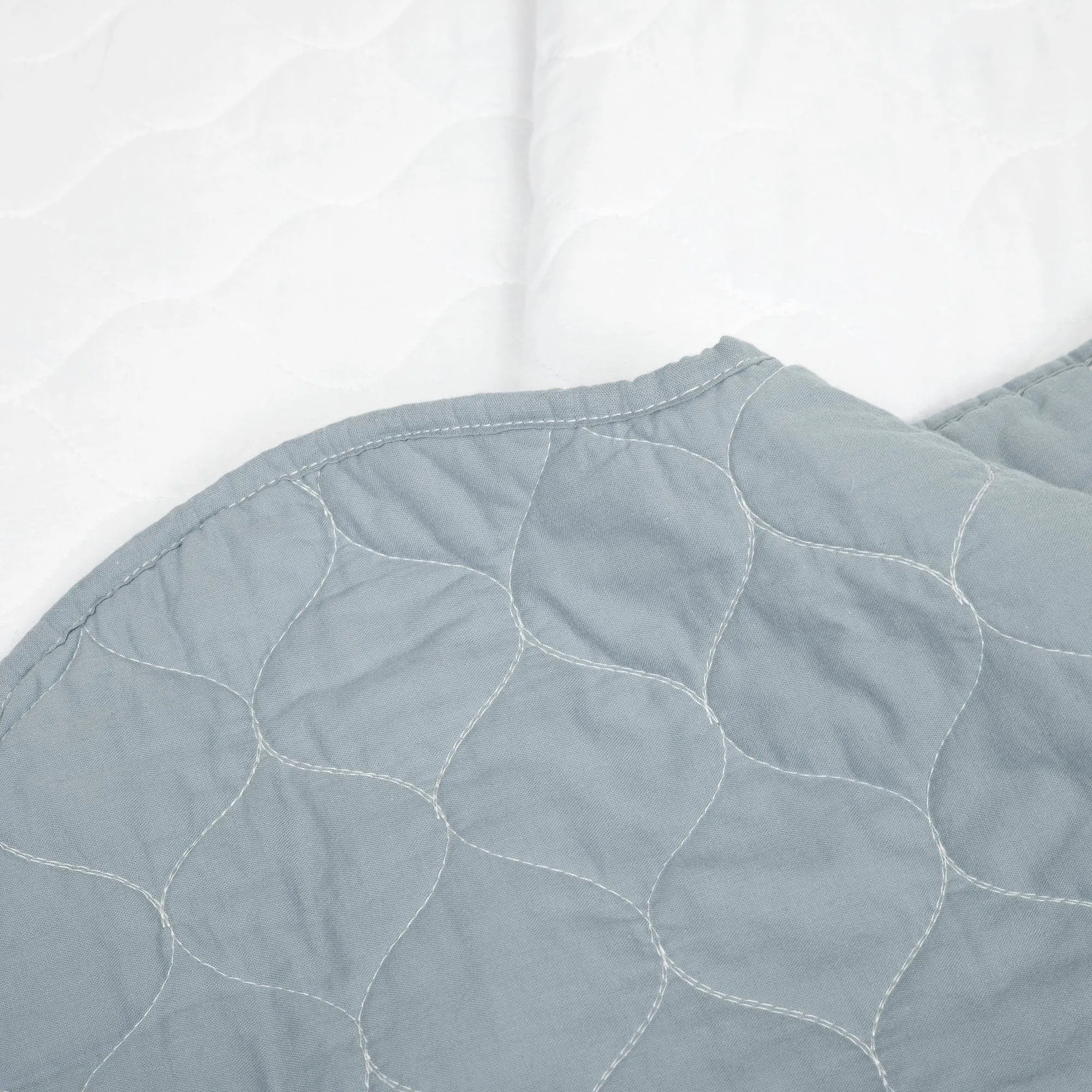 Coastal Chic Scalloped Edge Reversible Quilt 3 Piece Set