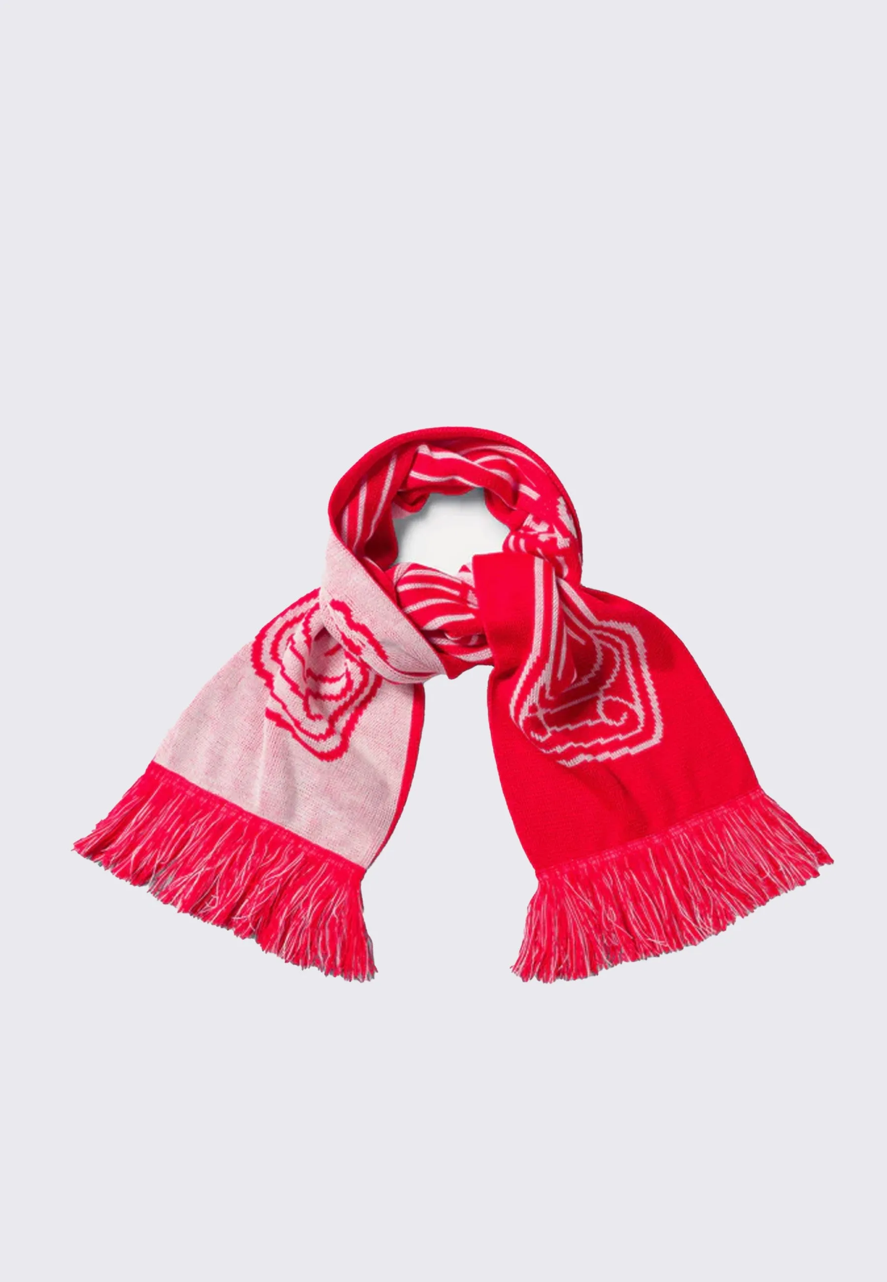 Column Scarf - Red/White