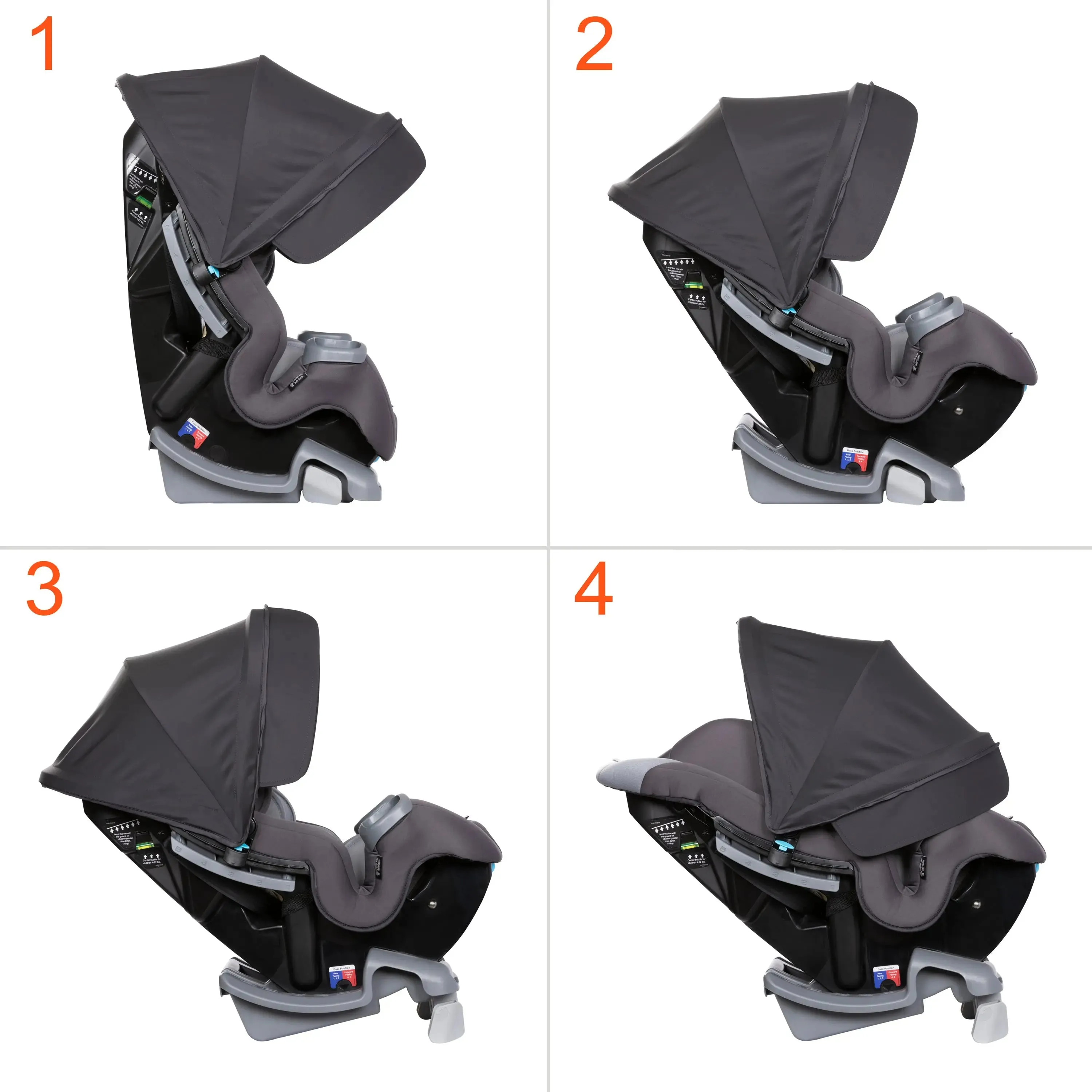 Cover Me™ 4-in-1 Convertible Car Seat - Stormy (VM Innovations Exclusive)