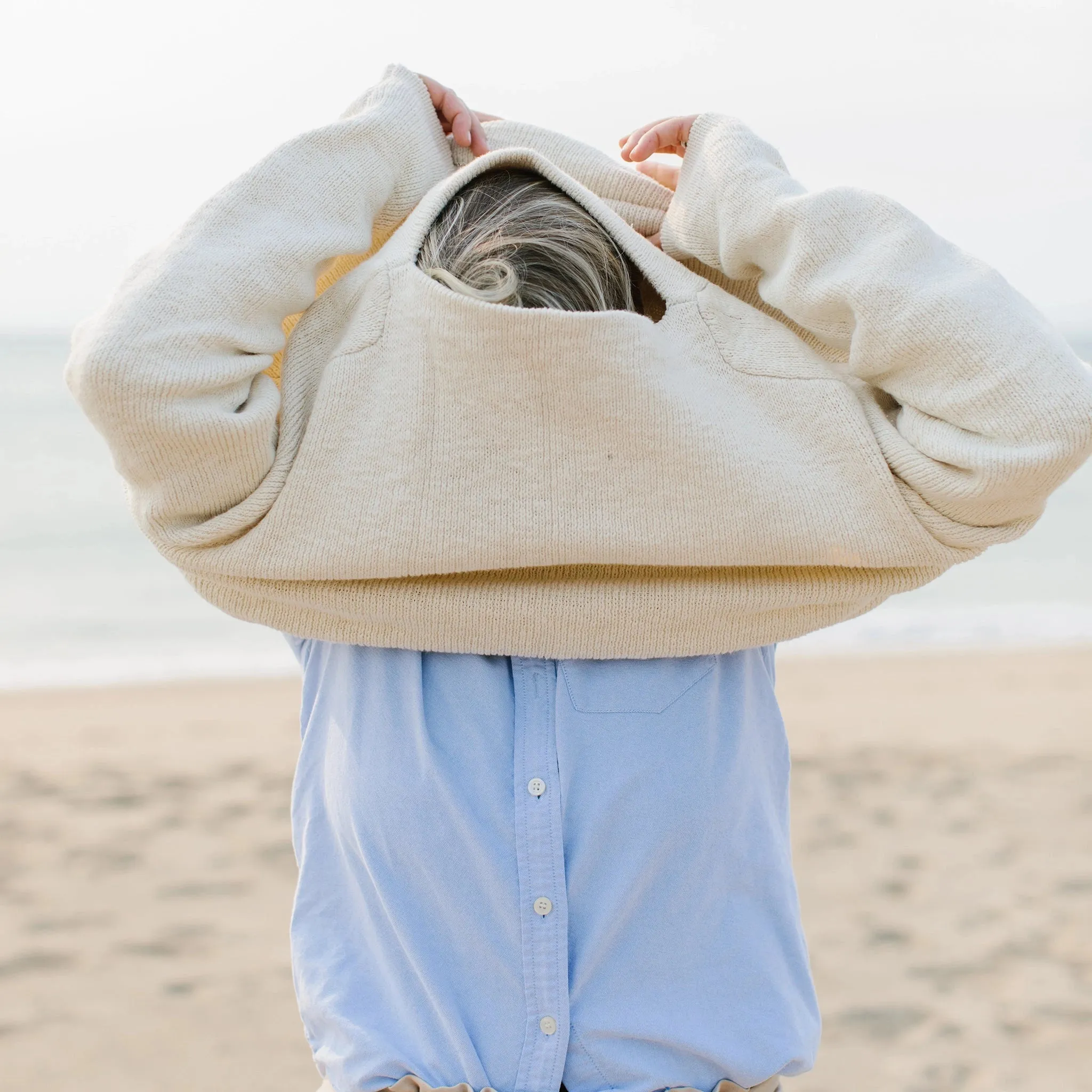 Cream Boatneck Sweater