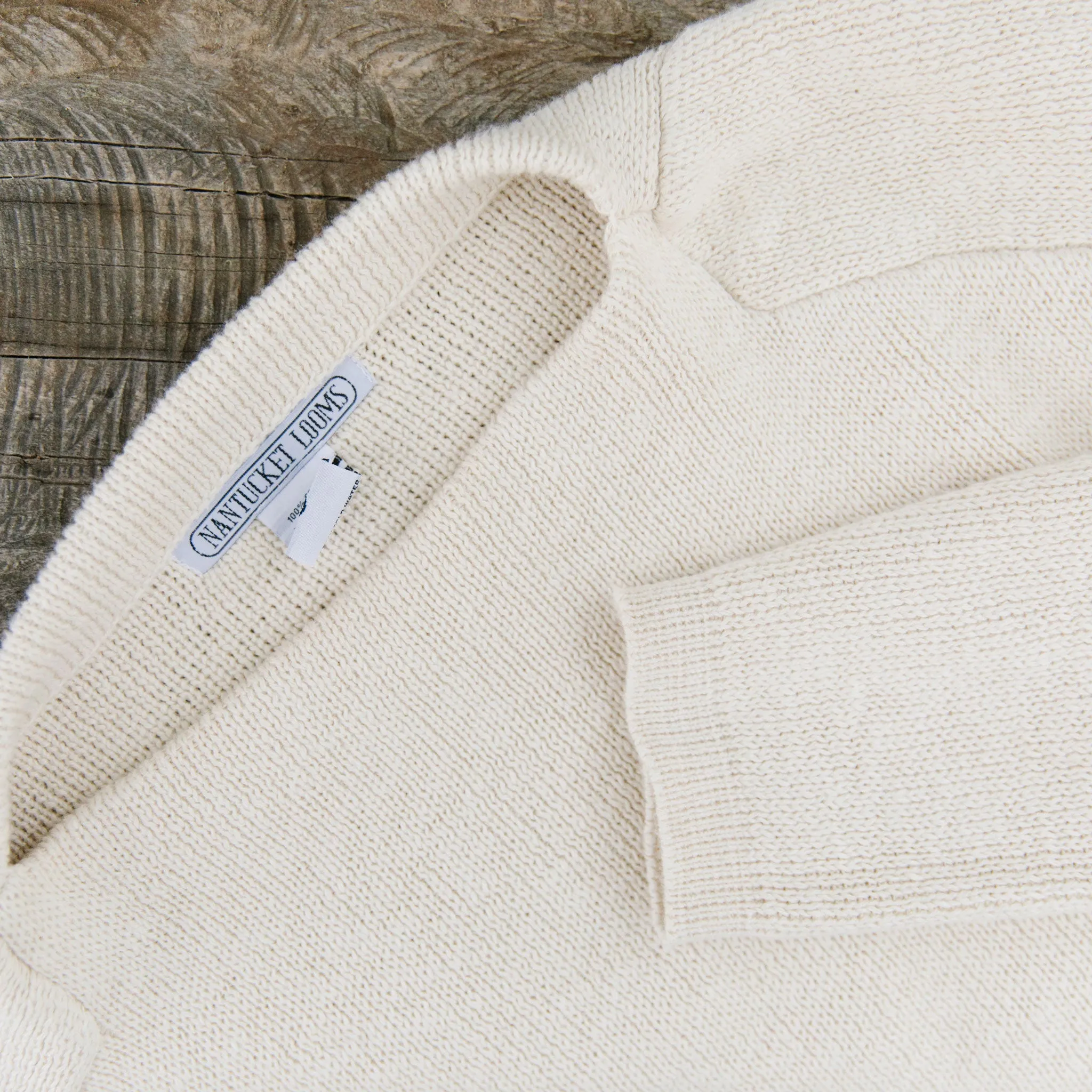 Cream Boatneck Sweater