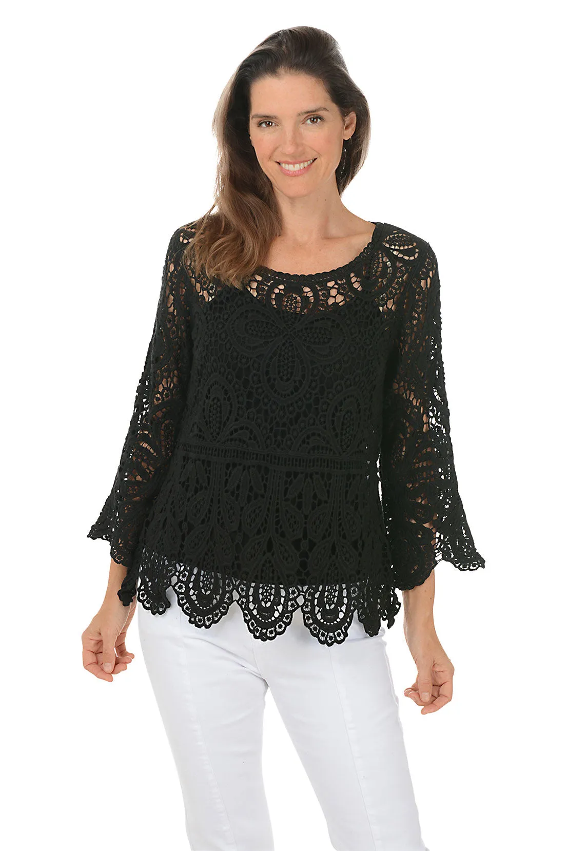 Crochet Bell Sleeve Top