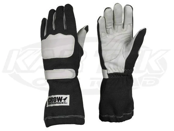 Crow Wing Black Driving Gloves Medium