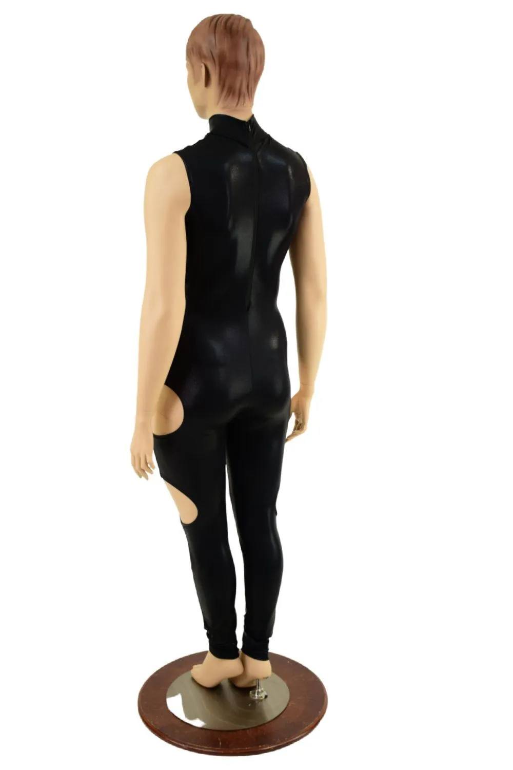 Cutout Catsuit in Black Mystique