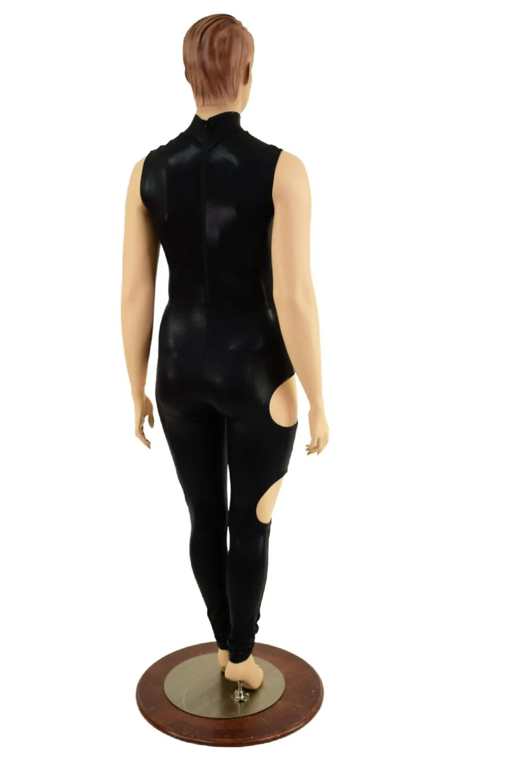 Cutout Catsuit in Black Mystique