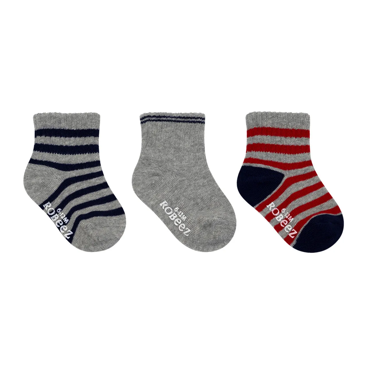 Daily Dave Baby Socks 3pk - Grey Multi