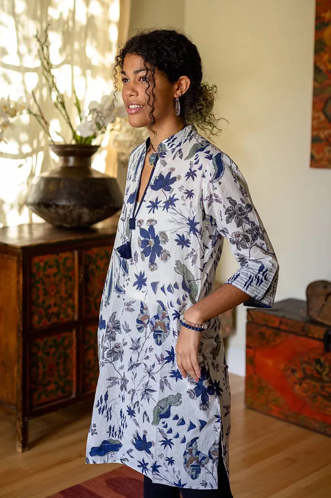 Dolma Floral Cotton Tunic Dress